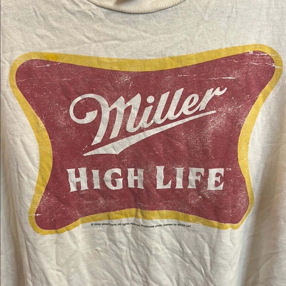 Miller High Life Cream Vintage T-Shirt - Picture 4 of 5